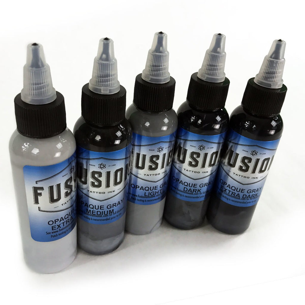 Fusion Ink Tattoo Ink Opaque Gray Tattoo Ink Set