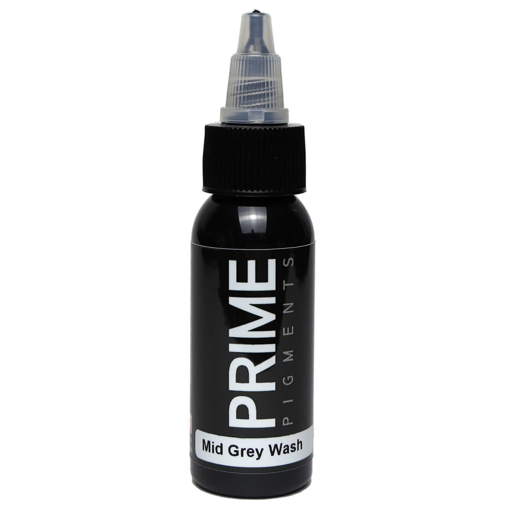 Prime Pigments Mid Grey Wash Tattoo Ink 1 ounce