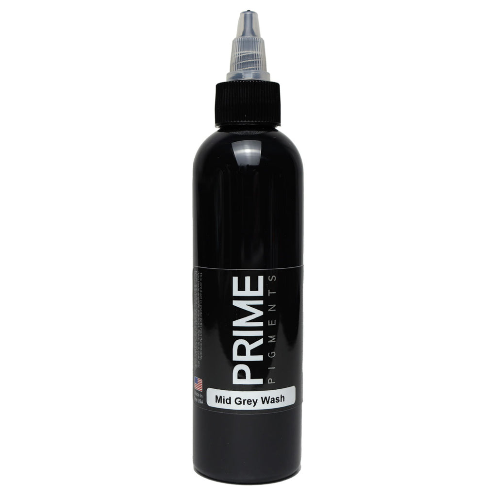 Prime Pigments Mid Grey Wash Tattoo Ink 4 ounce