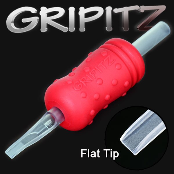 25mm (1 Inch) Flat Tip Gripitz Disposable Tattoo Tube For Tattoo Needles On Bar