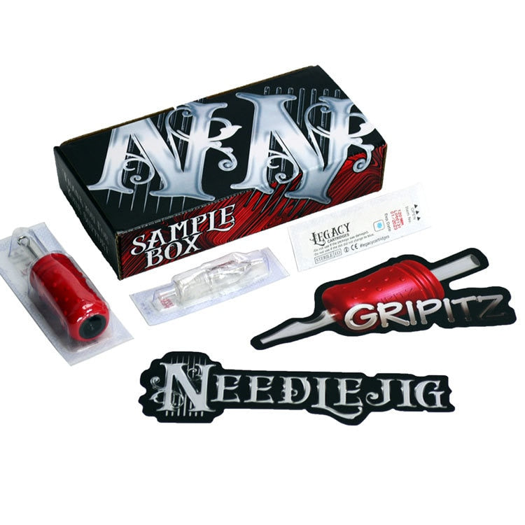Needlejig Legacy o-ring Tattoo Needle Cartridge with Disposable Cartridge Grip