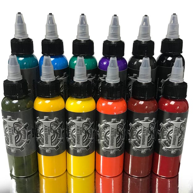 Industry Inks Tattoo Ink Traditional Plus Set in 1 ounce bottles