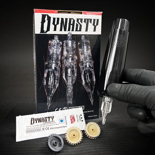 Neuma rotary tattoo pen machine and Dynasty Cartridges