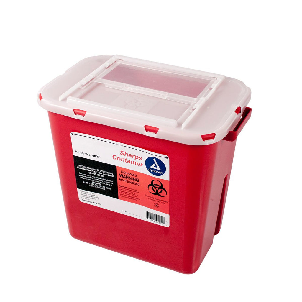 2 Gallon Sharps Container With Sliding Top